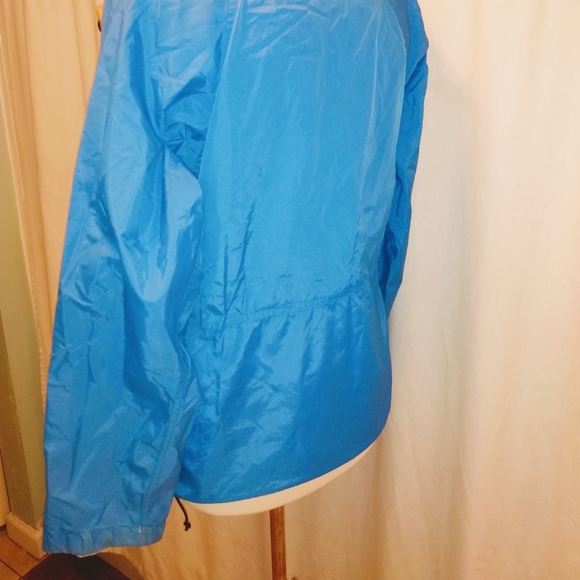 Vintage Llbean Blue Windbreaker Women's Rain Coat - Picture 4 of 10